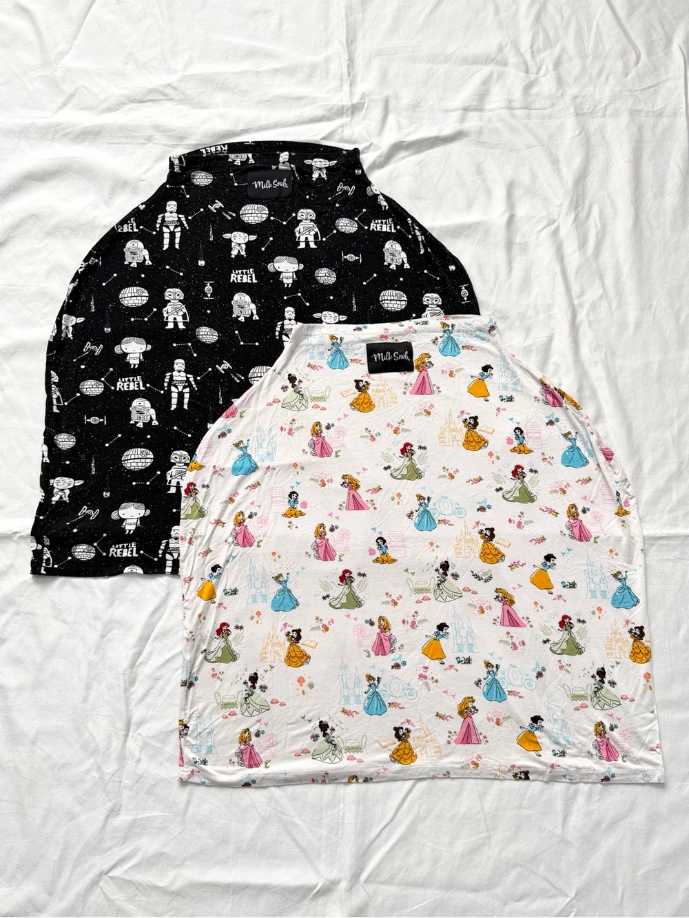 Milk Snob Disney Bundle | Two 5-in-One Nursing Covers | Star Wars | Princesses